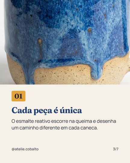Slide 3: cada peça é única