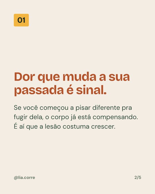 Slide de carrossel na marca da Lia