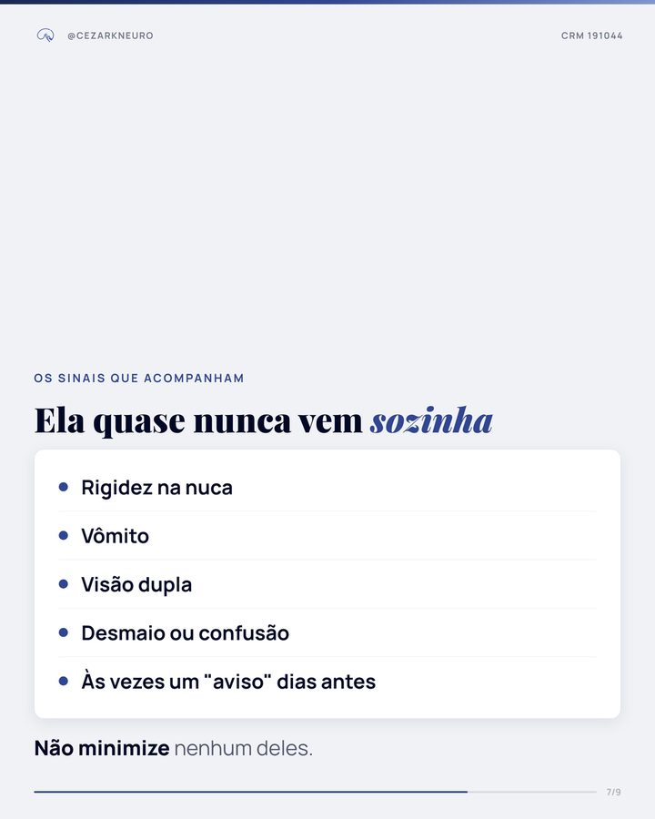 Slide com os sinais que acompanham a dor